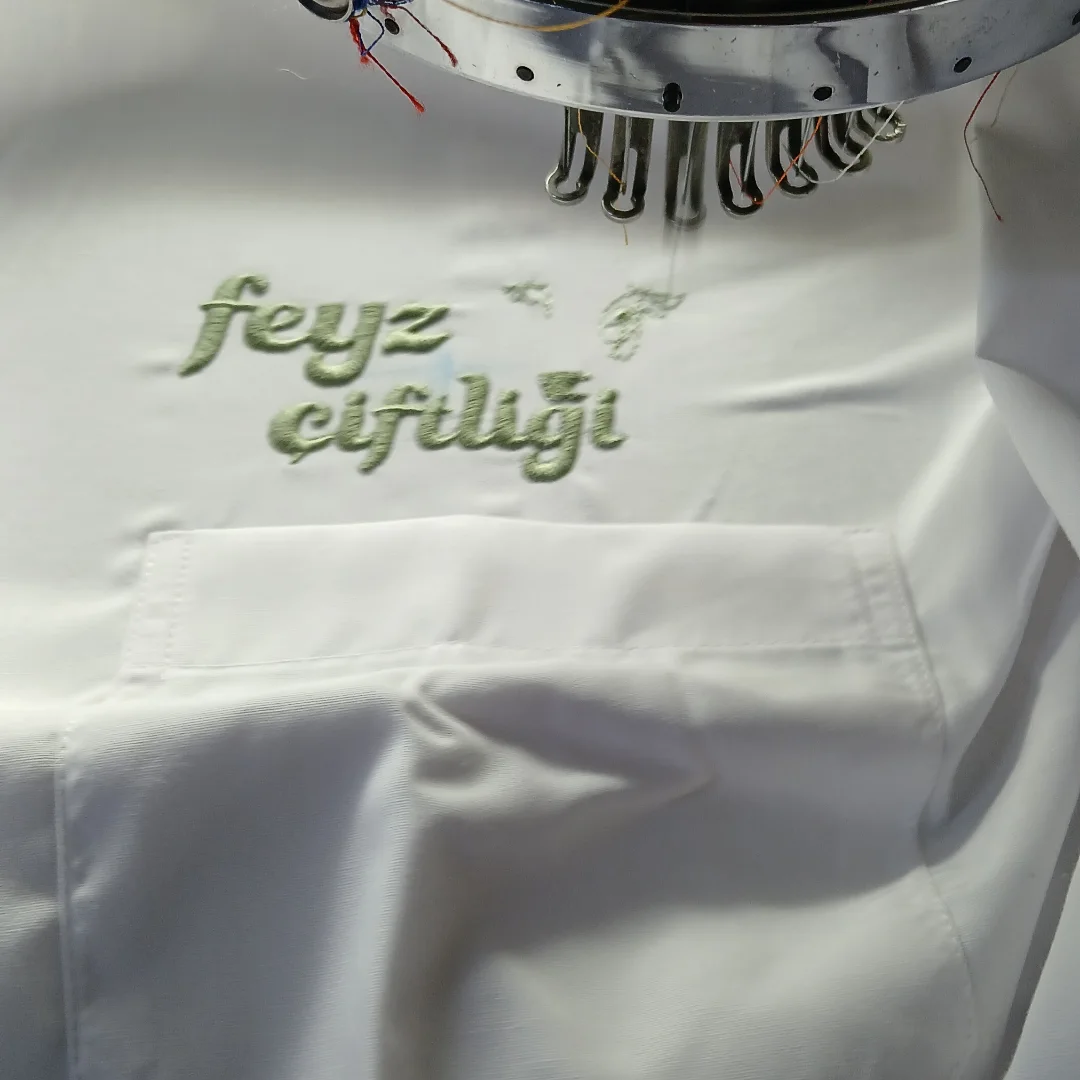 feyz çiftliği · nakış işlemi